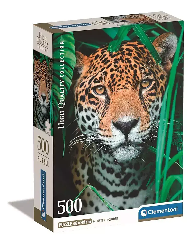 Puzzle 500 compact jaguar in the jungle 35541