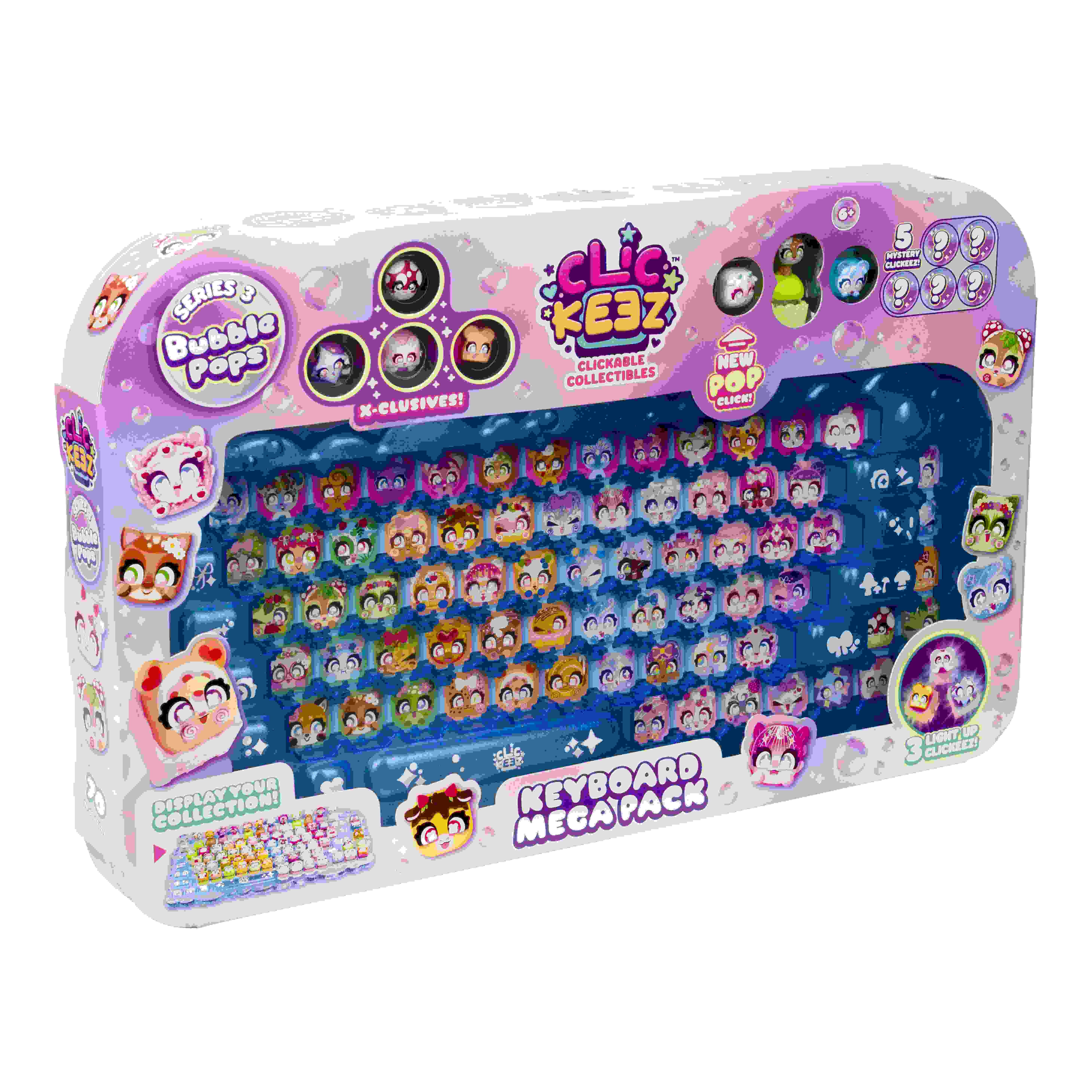 Klawiatura do kolekcjonowania Keyboard Mega Pack Clickeez Bubble Pops seria 3