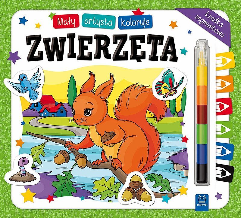 Mały artysta koloruje zwierzęta