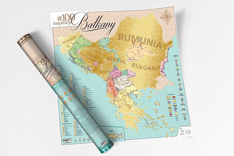 Mapa zdrapka #100 inspiracji bałkany
