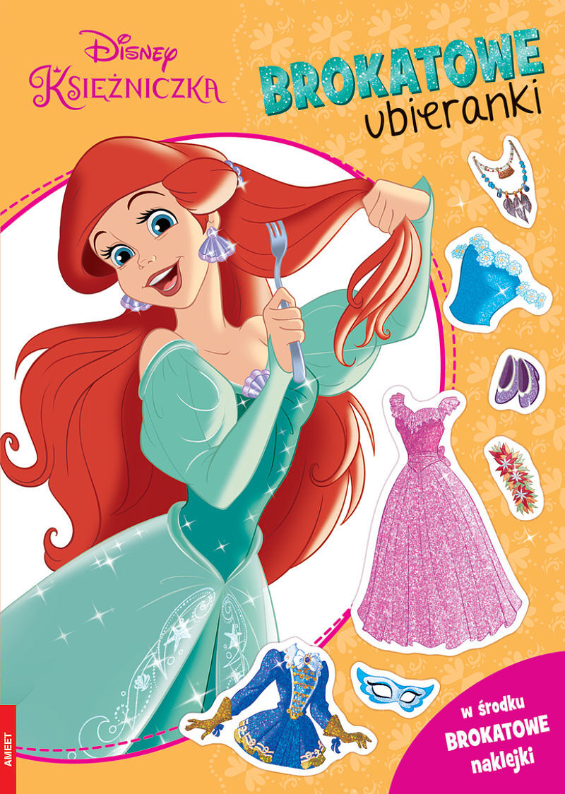 Disney księżniczka brokatowe ubieranki sdlb-9104