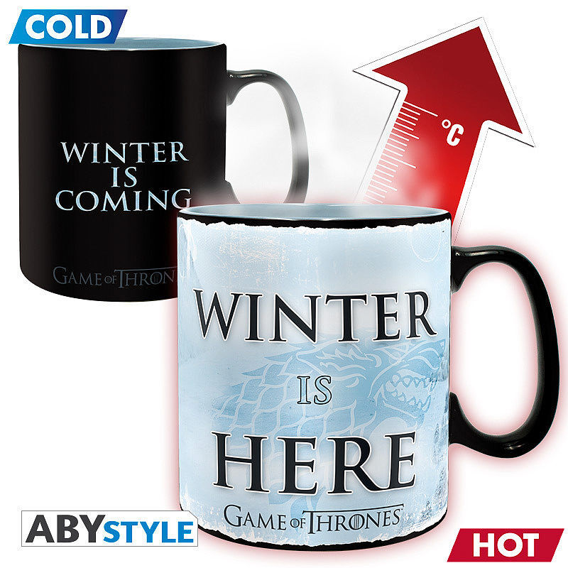 GAME OF THRONES - Mug Heat Change - 460 ml - Winter is here - box