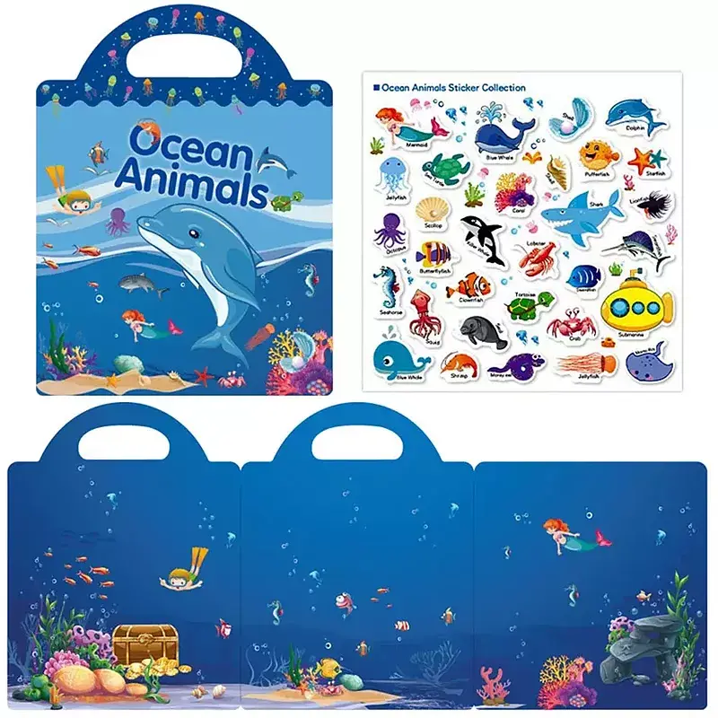 Książeczka z naklejkami Ocean