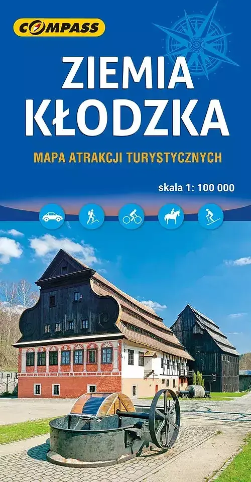 Ziemia Kłodzka. Mapa atrakcji turystycznych w skali 1:100 000