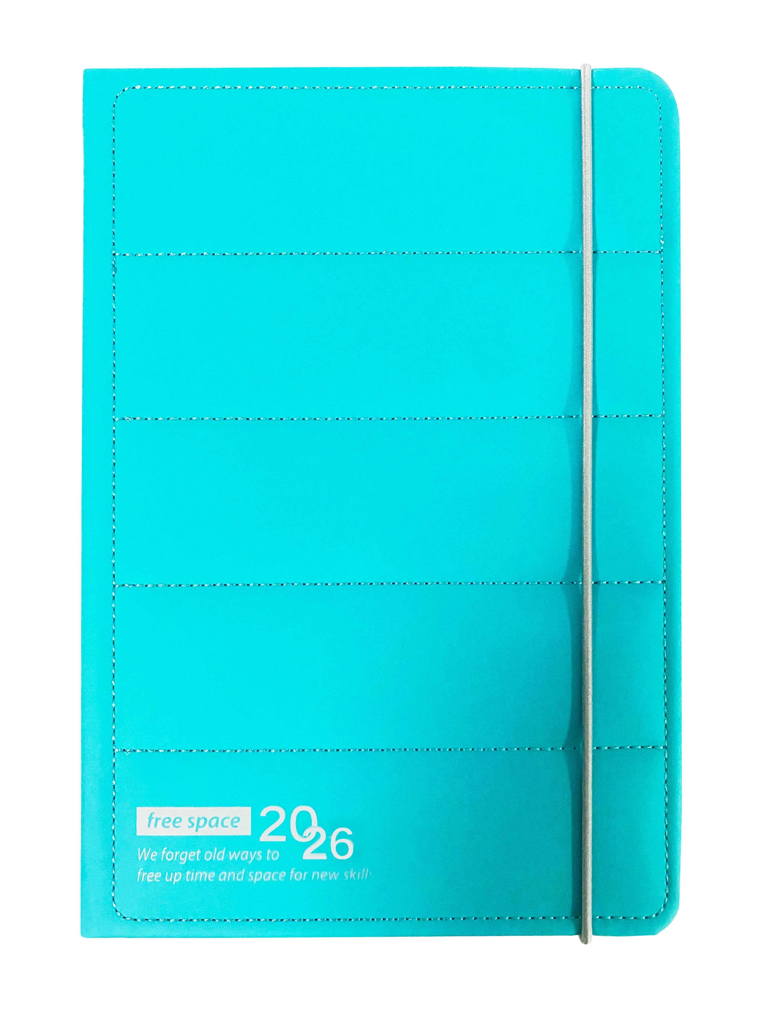 Kalendarz 2026 A5 LUX dzienny north face V2 turkusowy K-A5D NF