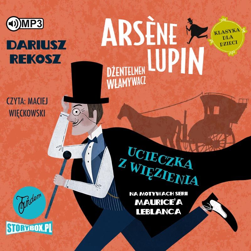 CD MP3 Ucieczka z więzienia. Arsene Lupin dżentelmen włamywacz. Tom 3