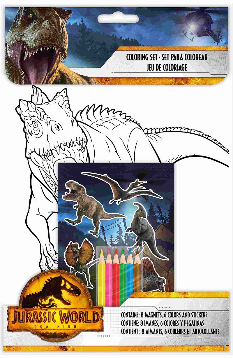 Zestaw do kolorowania jurassic world jp00011