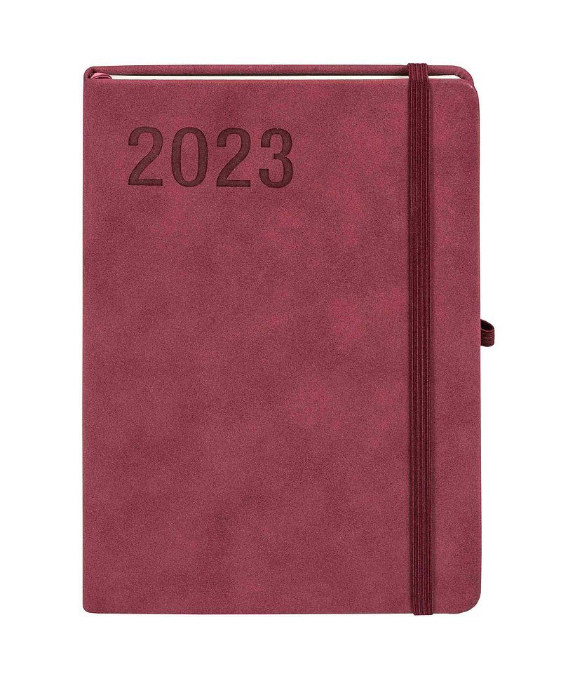 Kalendarz 2023 nuba a5 burgundowy tdw