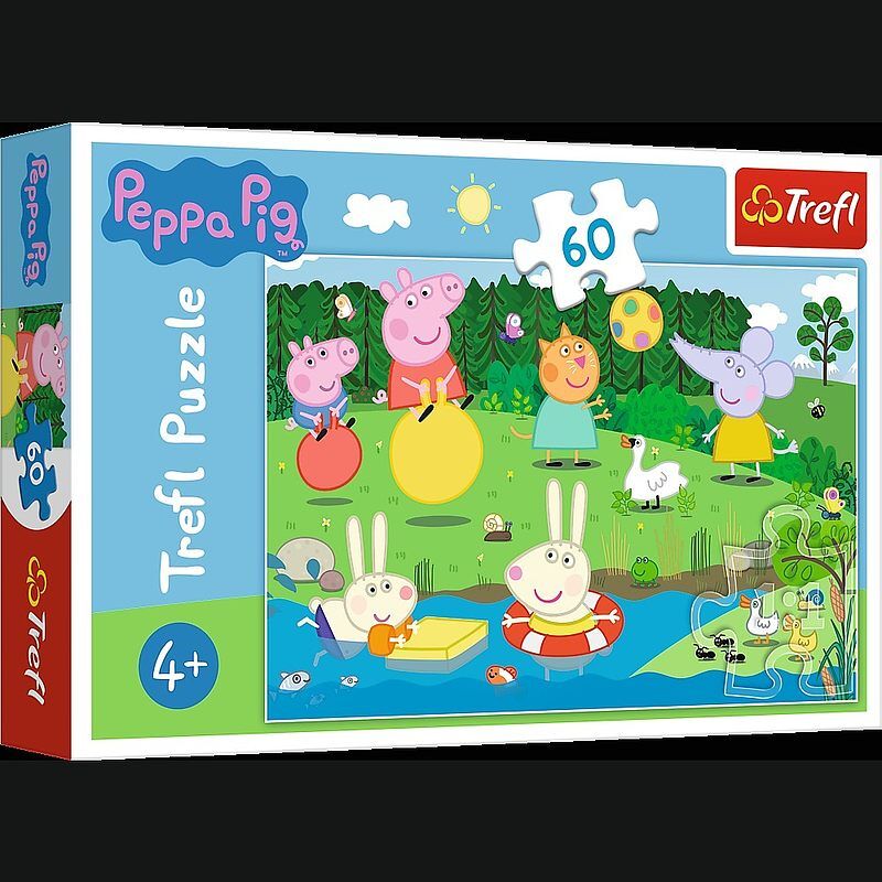 Puzzle 60 wakacyjna zabawa świnka peppa 17326