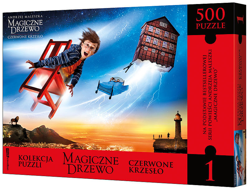 Magiczne Drzewo. Czerwone krzesło. Puzzle