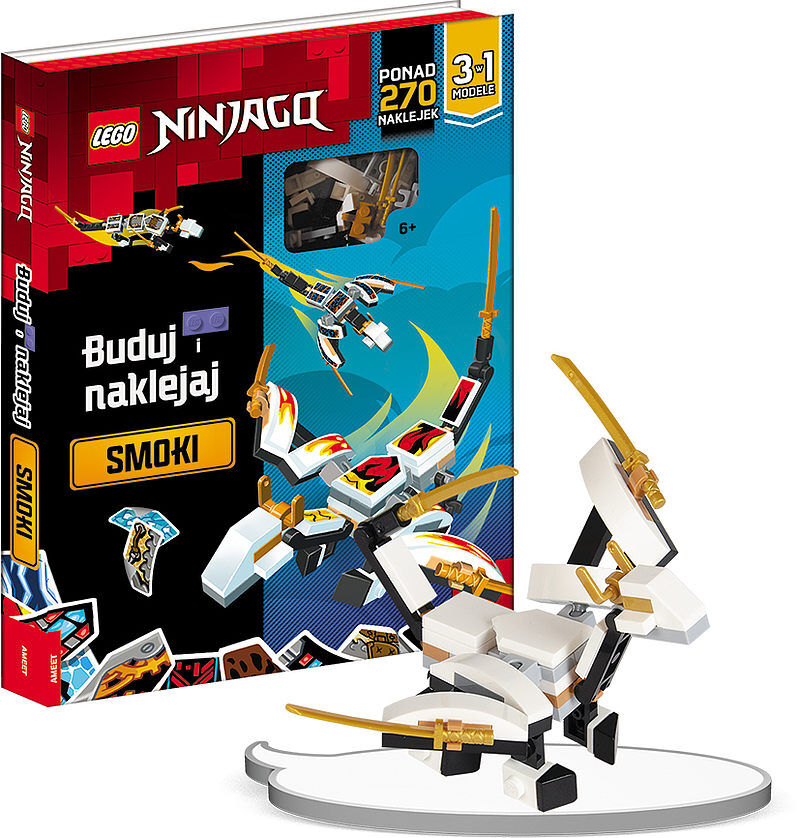 Lego ninjago buduj i naklejaj smoki bsp-6701