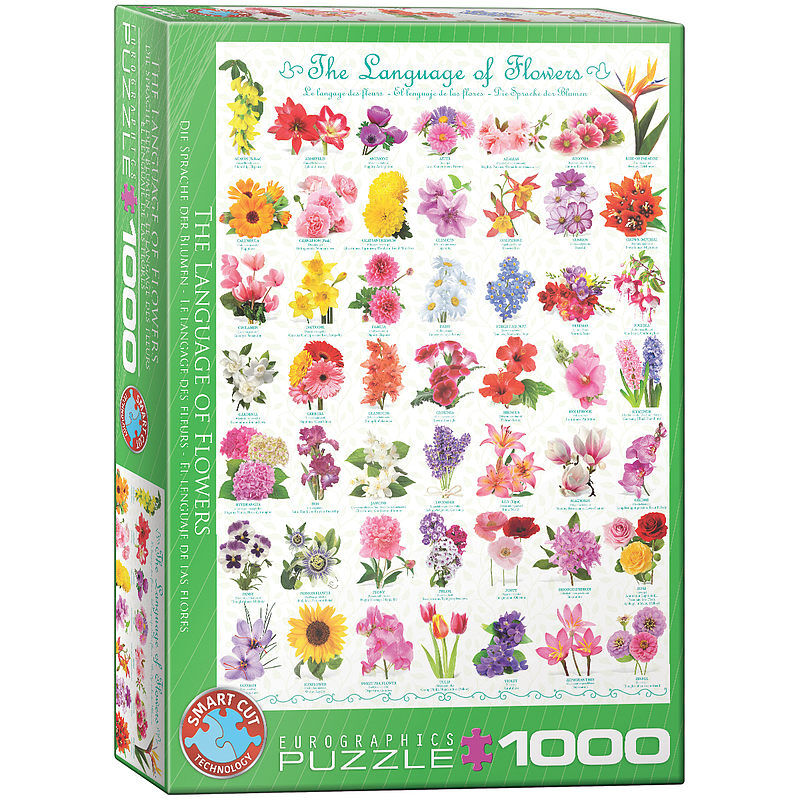 Puzzle 1000 język kwiatów 6000-0579