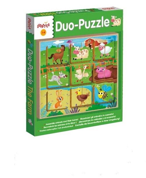 Ludattica Legno Puzzle-Duo The Farm
