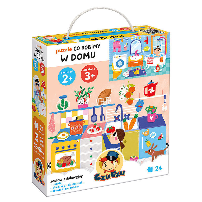CzuCzu Puzzle Co robimy W domu 2+ 3+