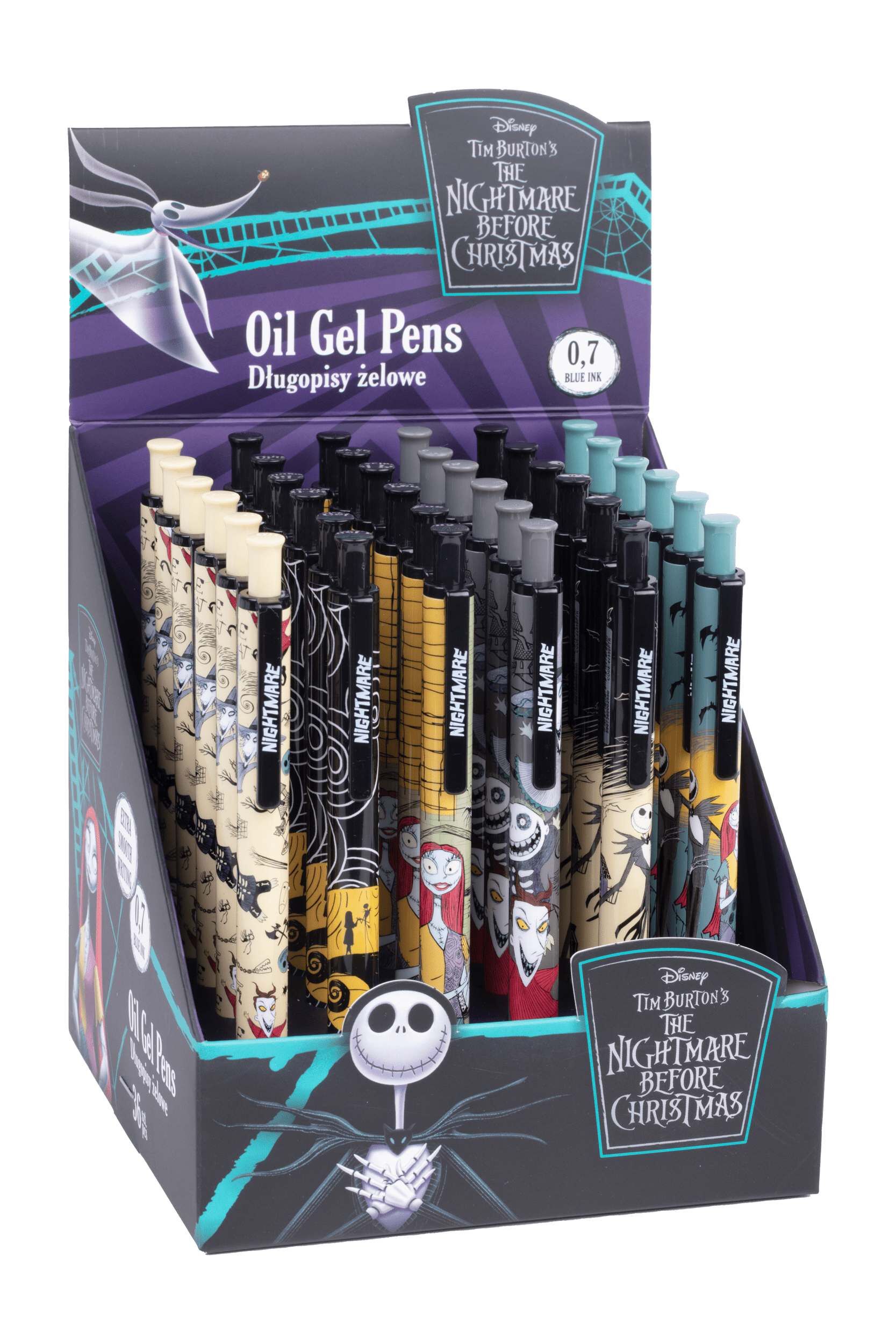 Display Długopis Blanco Oil gel Disney Burton's Nightmare 36 sztuk