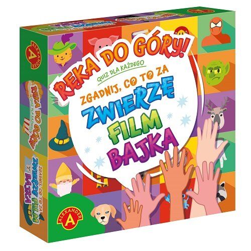 GRA PLANSZOWA QUIZ RĘKA DO GÓRY - ZWIERZĘ, FILM, BAJKa
