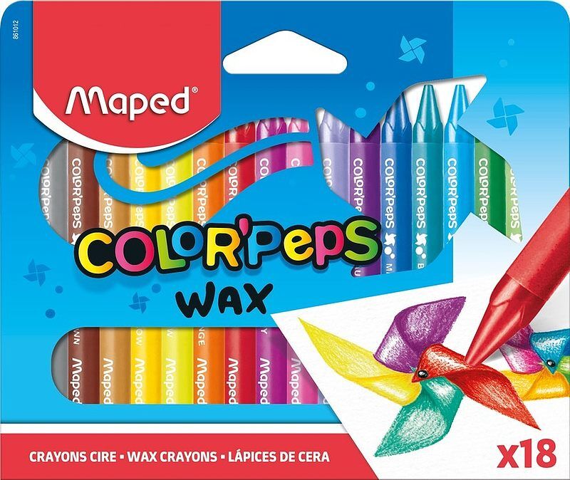 Kredki świecowe maped colorpeps 18 kolorów