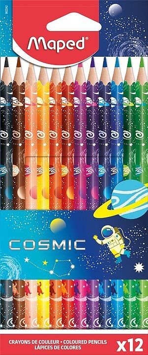 Kredki trójkątne maped cosmic 12 sztuk 862242