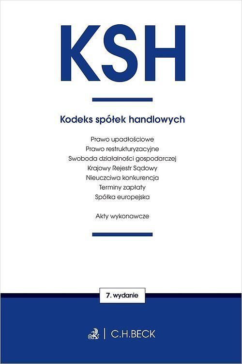 Kodeks spółek handlowych oraz ustawy towarzyszące w7
