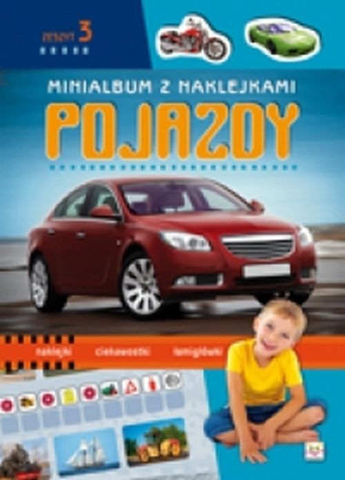 Minialbum z naklejkami. Pojazdy cz.3