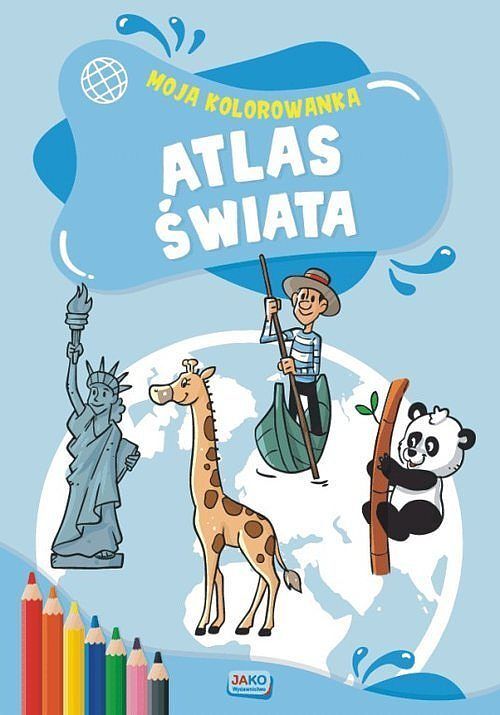Atlas Świata kolorowanka 2 sztuki