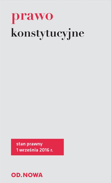Prawo konstytucyjne 09. 2016