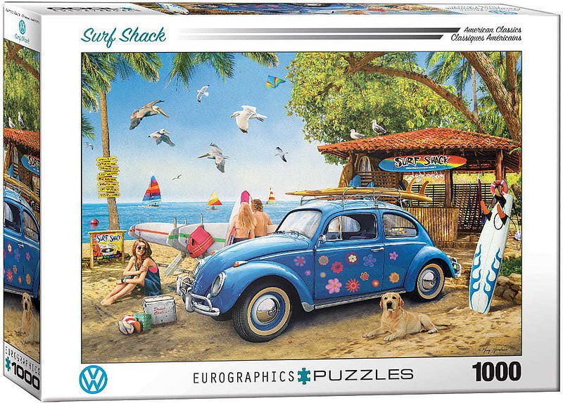 Puzzle 1000 eg-vw beetle surf shack 6000-5683