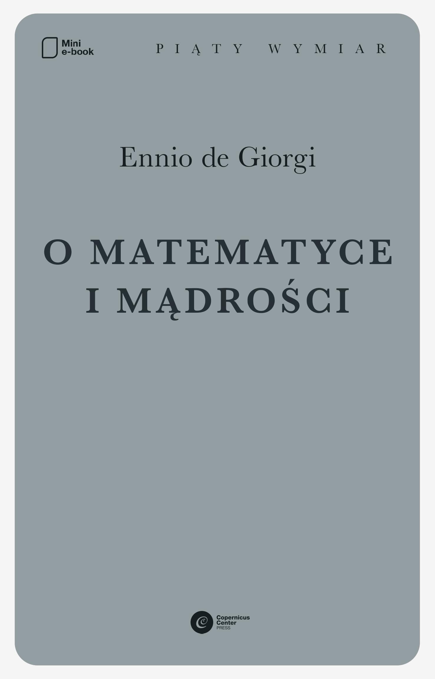 O matematyce i mądrości (e-book)