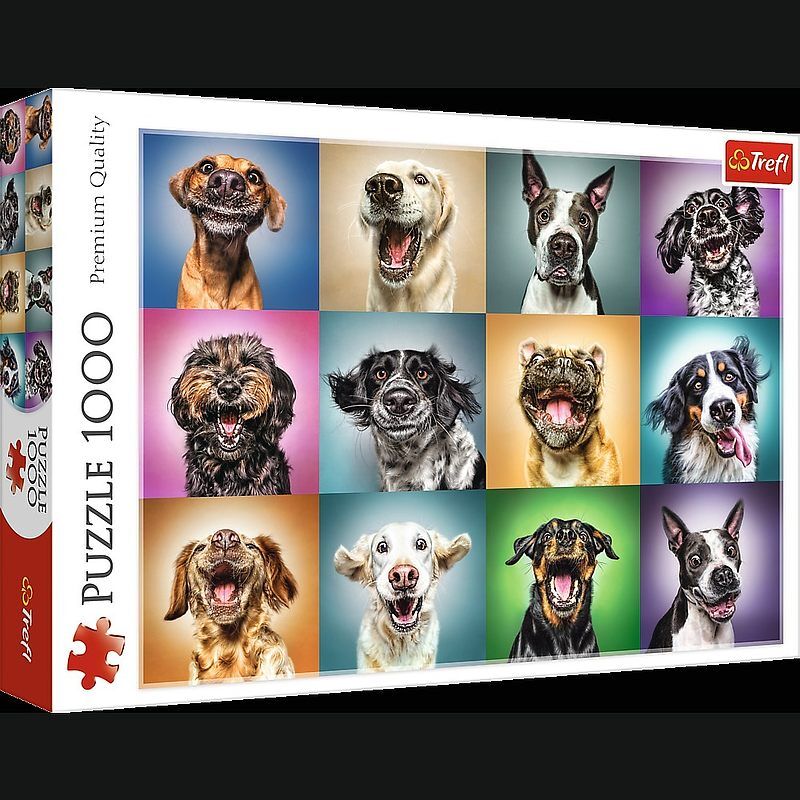 Puzzle 1000 zabawne psie portrety 10462
