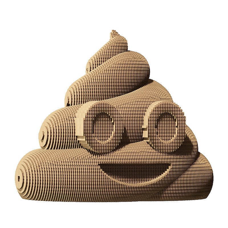 Puzzle 3d poop cartonic