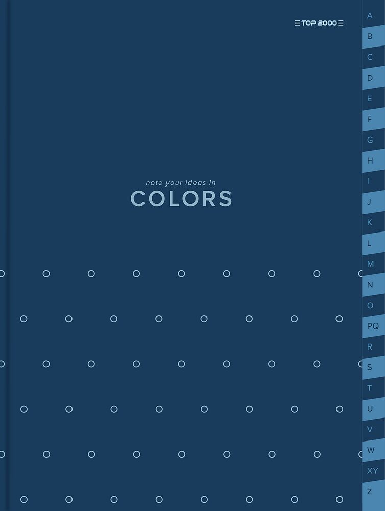 Skorowidz A5 96k. Top 2000 Colors niebieski