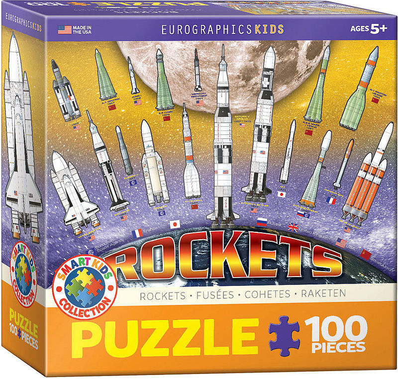 Puzzle 100 smartkids rocket 6100-1015