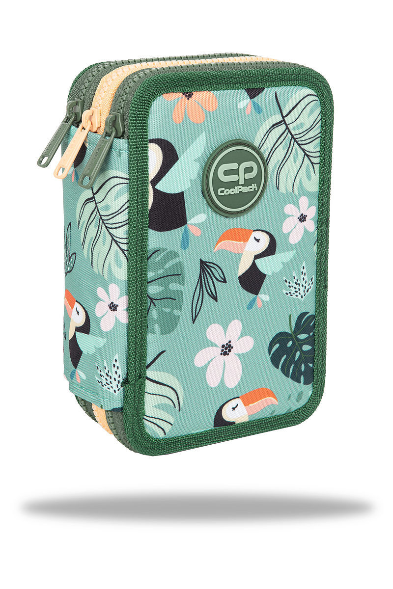 Piórnik 3-komorowy z wyposażeniem coolpack jumper 3 toucans