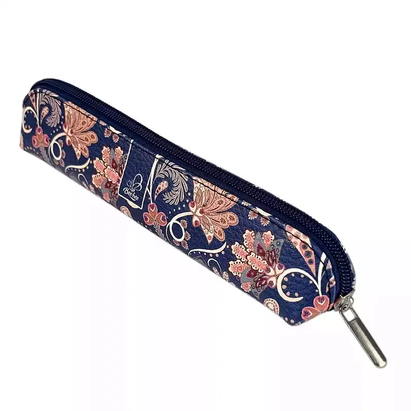 Piórnik mini etui paisley kwiaty blue bb210036