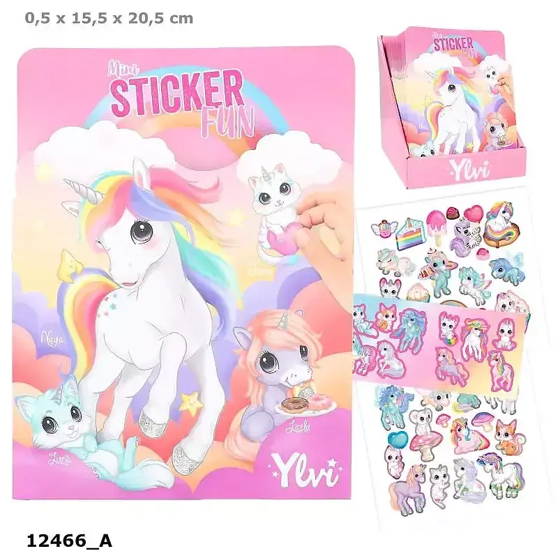 Zestaw z naklejkami jednorożec ylvi 12466a