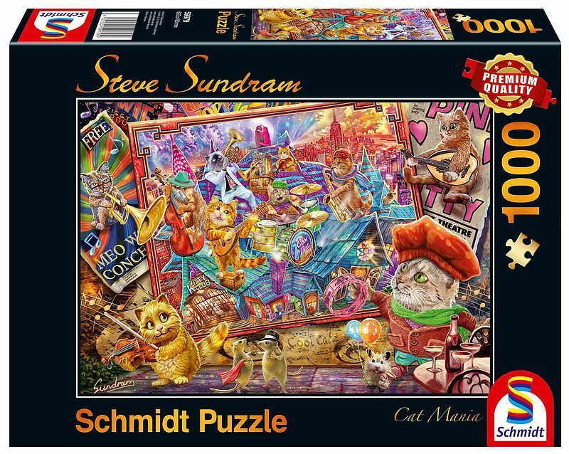 Puzzle 1000 pq muzykalne koty s. Sundram 111117