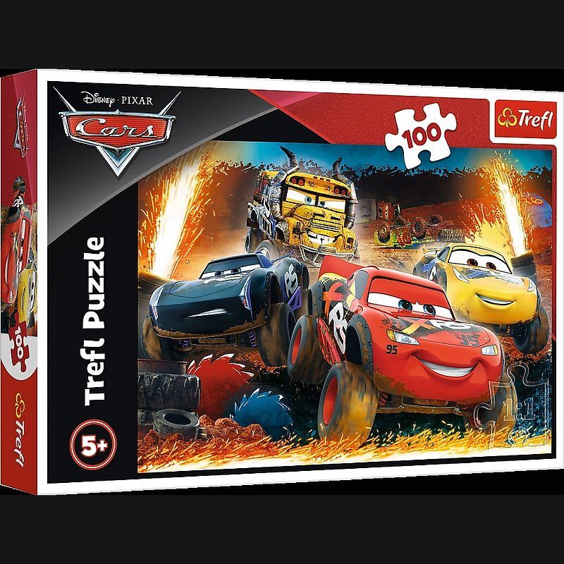 Puzzle 100 ekstremalny wyścig disney cars 3 16358