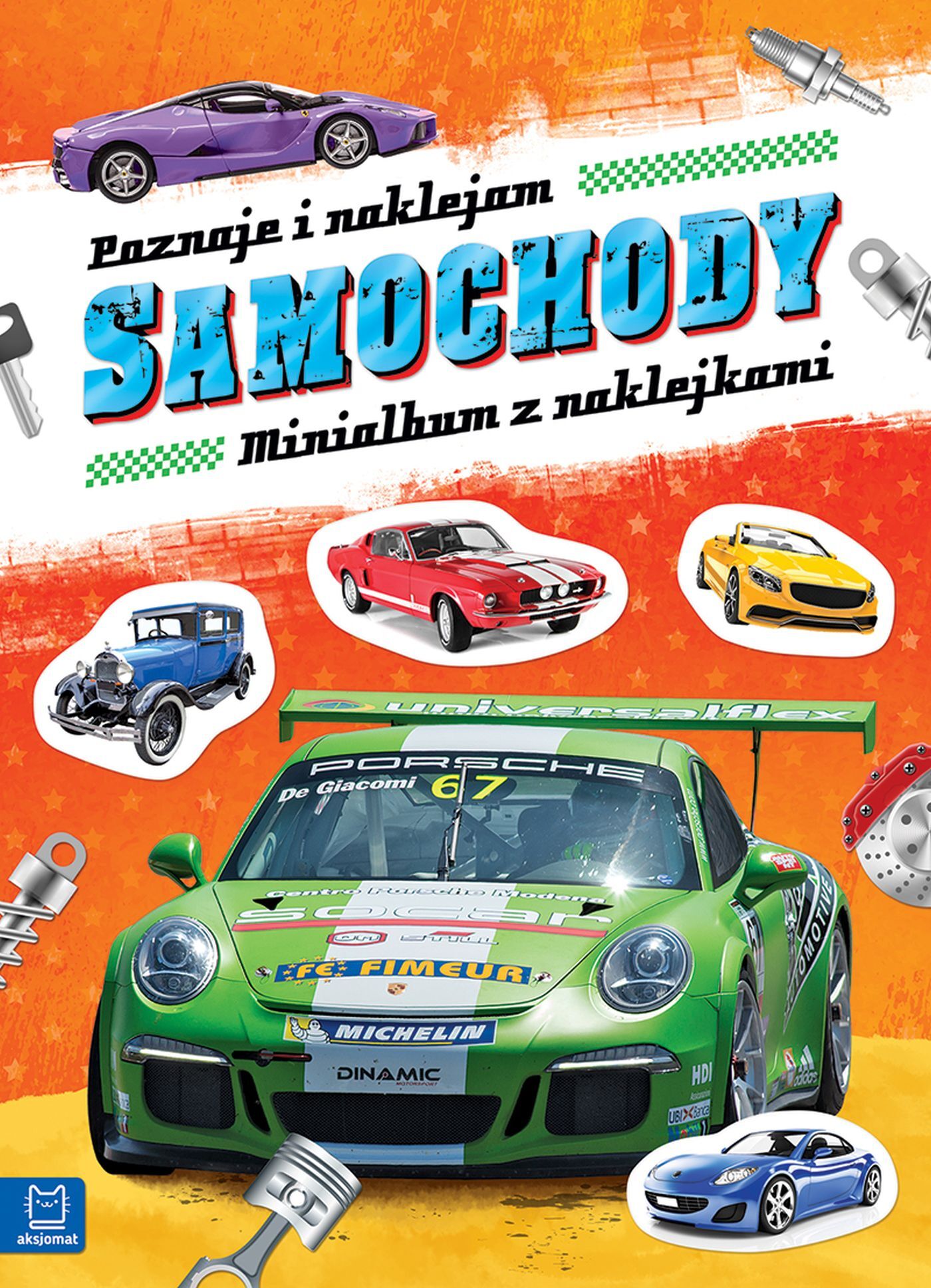 Minialbum z naklejkami. Poznaję i naklejam samochody