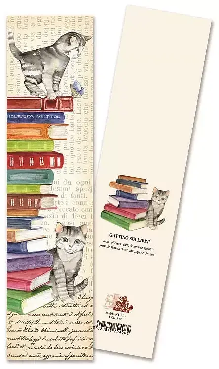 Zakładka do książki 9408 gattino sui libri koty i książki