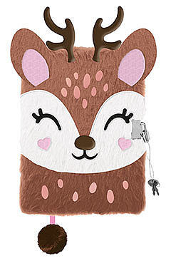 Pamiętnik z kłódką 3D włochacz MY LITTLE FRIEND DEER A5, 96 kartek