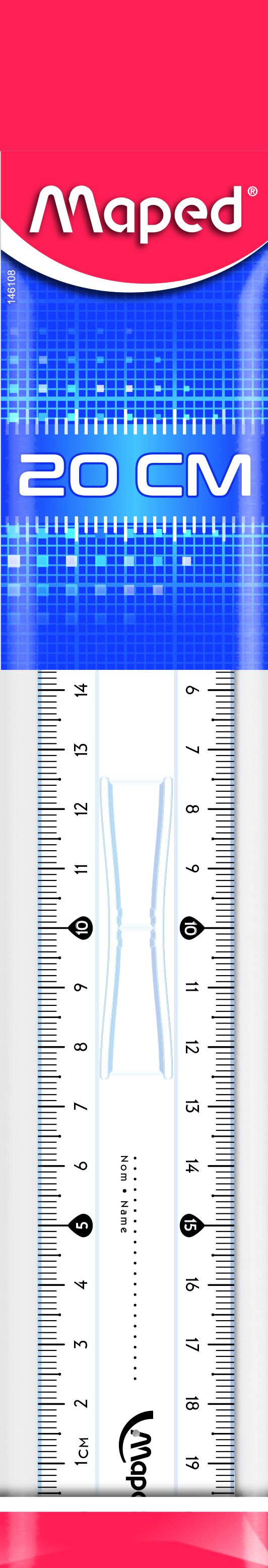 Linijka Maped Classic z uchwytem 20 Cm