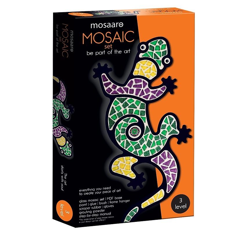 Zestaw kreatywny mozaika jaszczurka poziom 3 ma3001