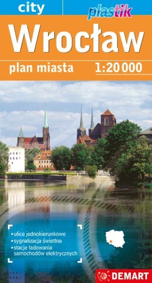 Wrocław. Plan miasta Plastik w skali 1:20 000
