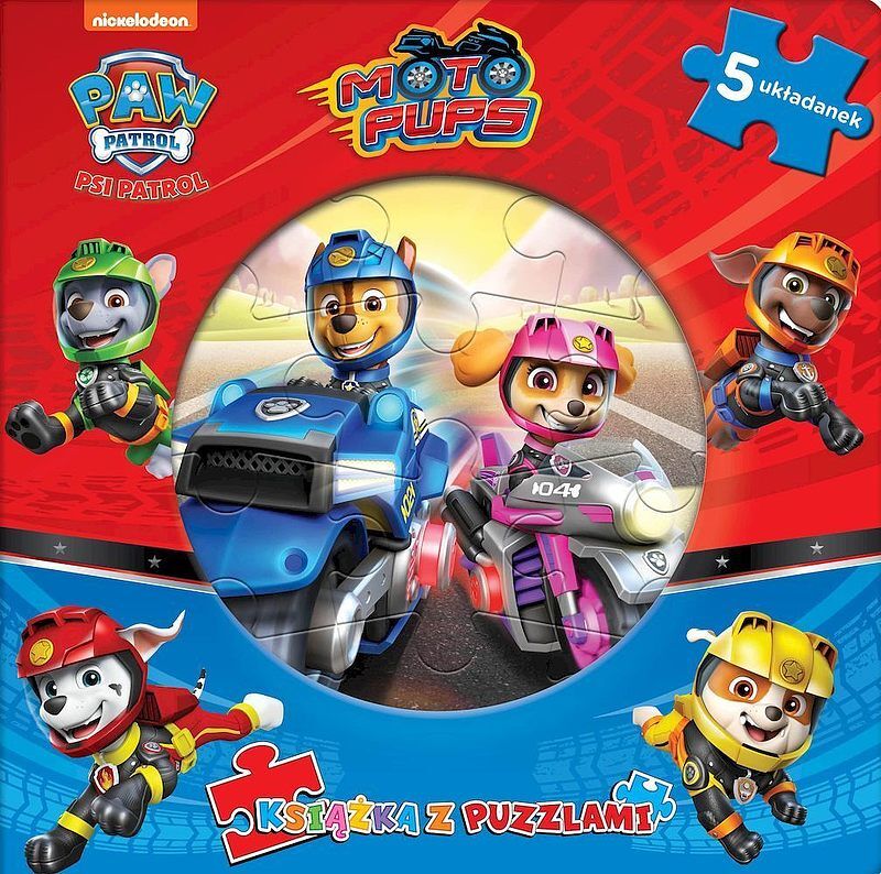 Psi Patrol. Książka z puzzlami. Moto Pups