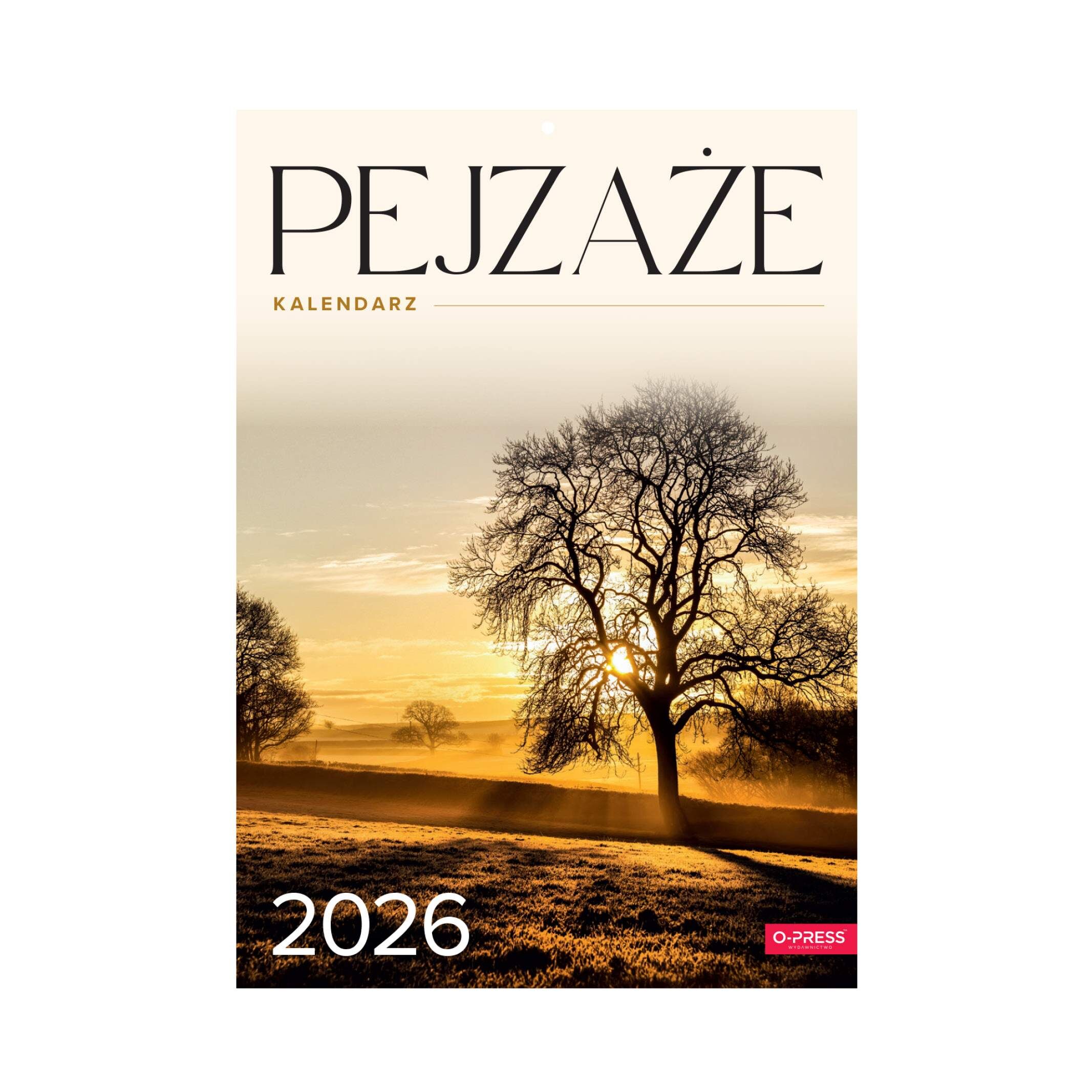 Kalendarz 2026 Pejzaże A4 ścienny