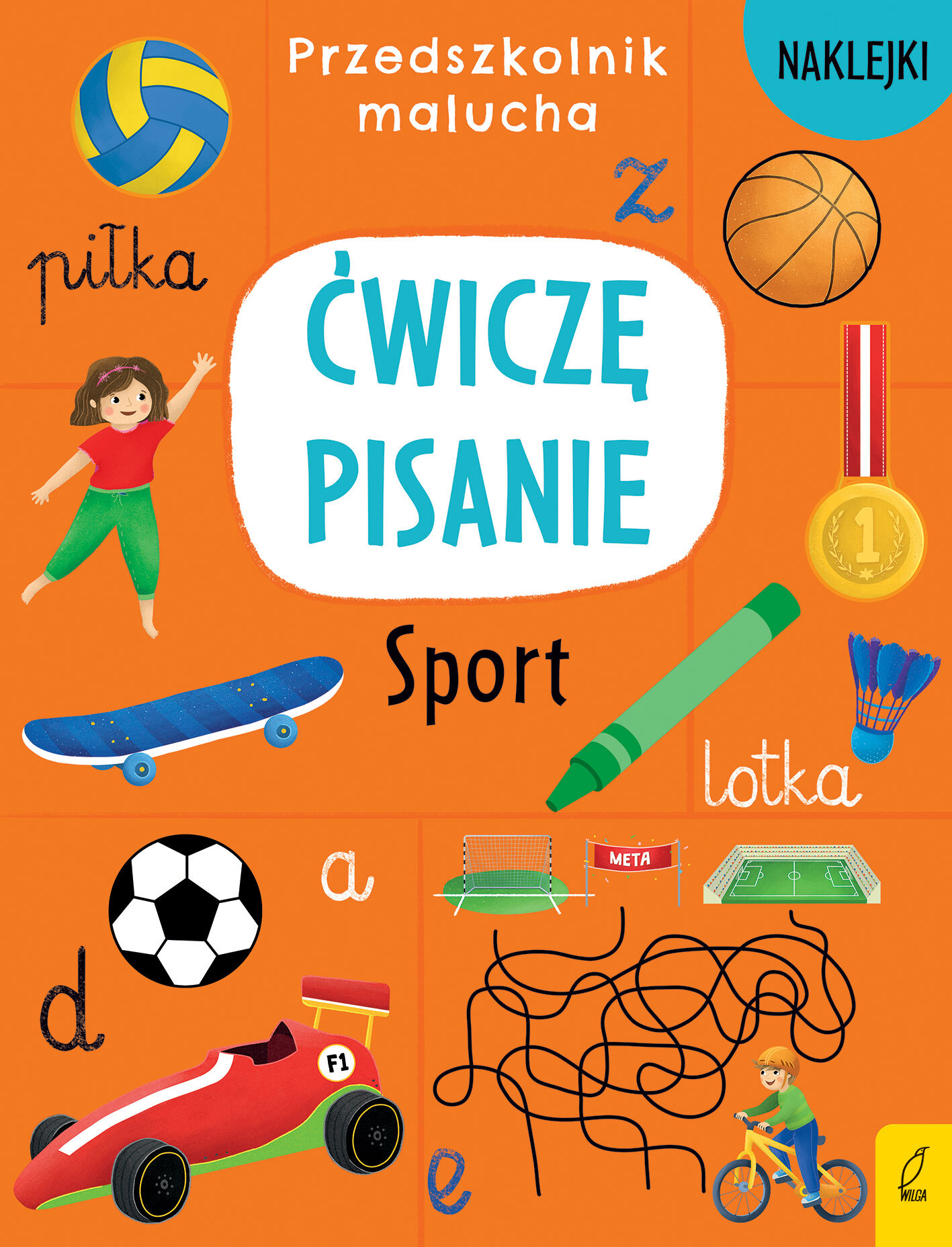 Przedszkolnik malucha. Ćwiczę pisanie. Sport