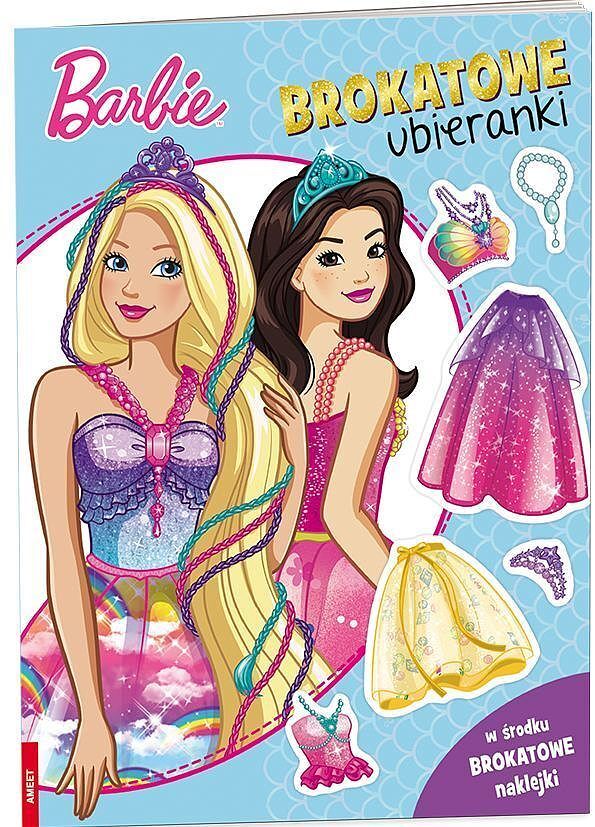 Barbie dreamtopi brokatowe ubieranki