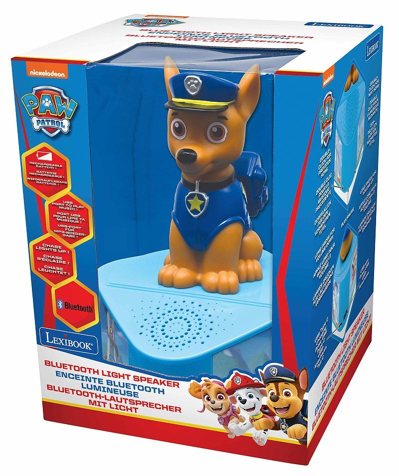 Głośnik bluetooth psi patrol ze świecącą figurką chase btd80pa