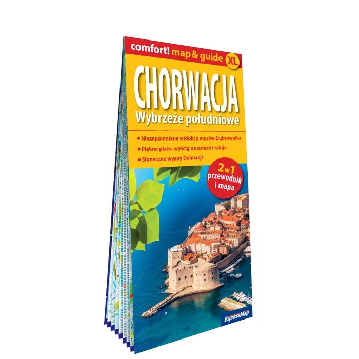 Chorwacja map&guide XL część południowa PL laminat 2023
