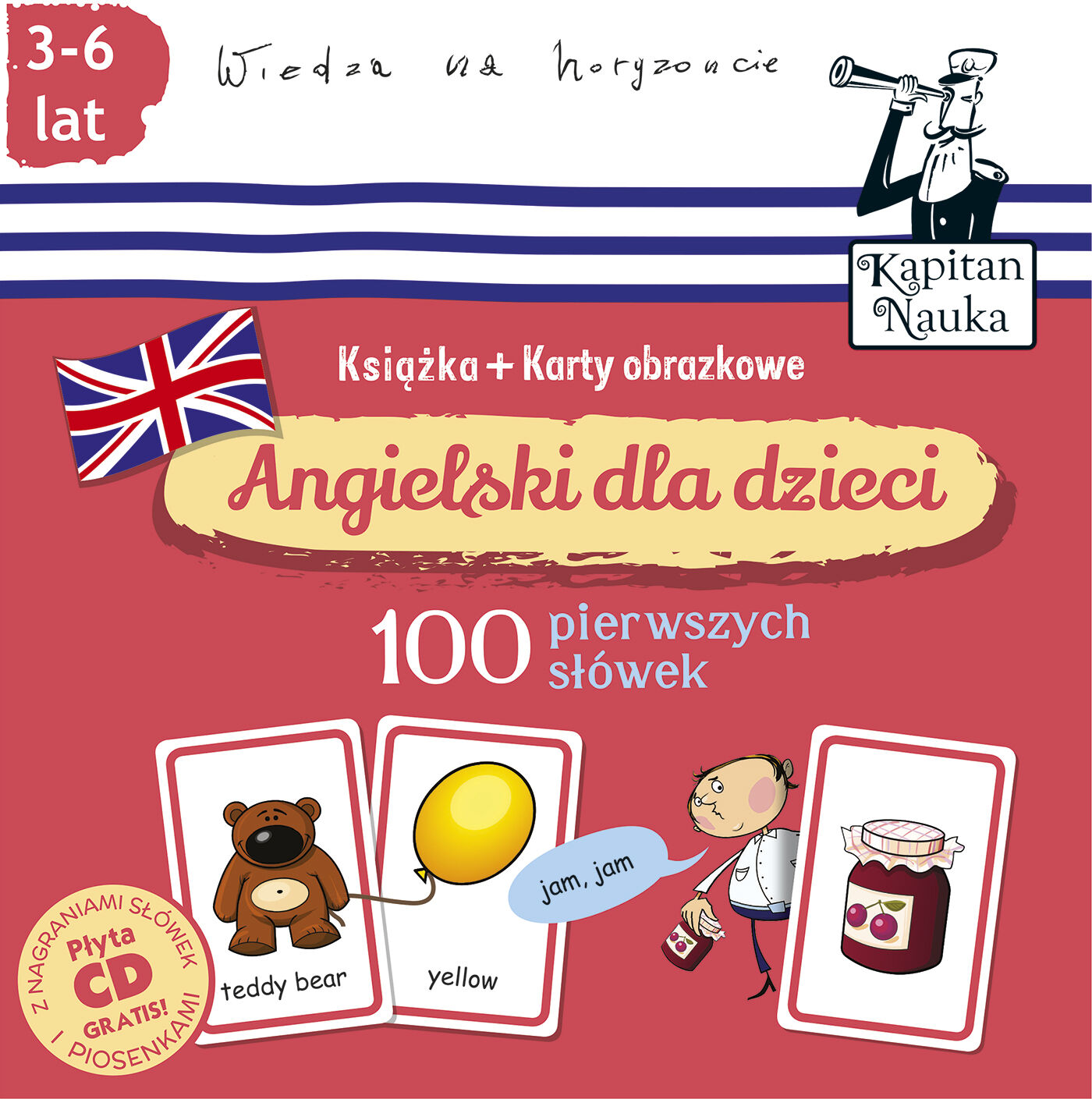 Angielski dla dzieci 100 pierwszych słówek Książka + karty obrazkowe